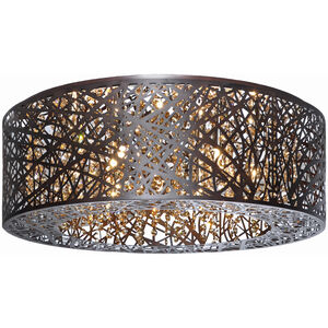 Troy LED 23.5 inch Bronze Flush Mount Ceiling Light