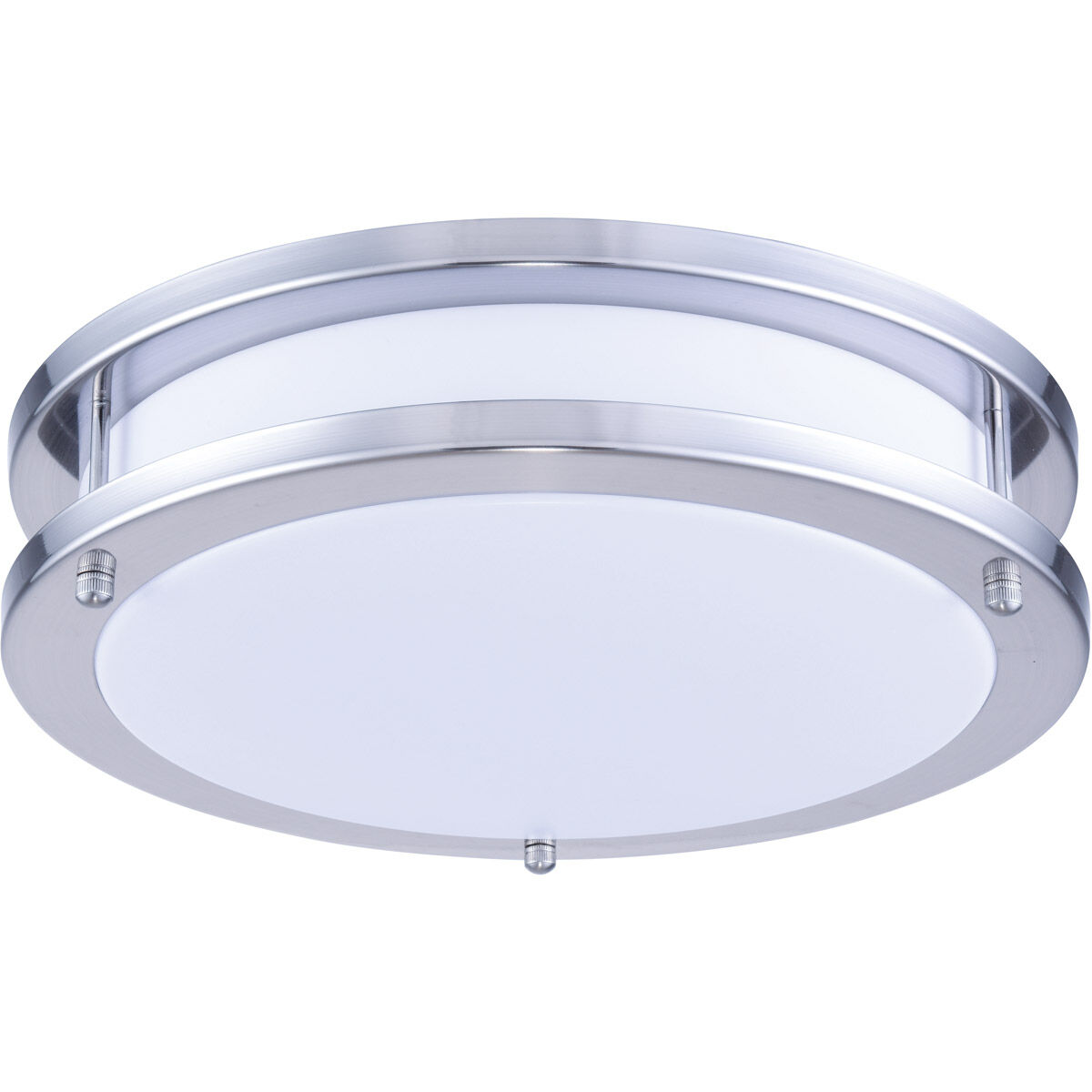 Trafford LED 12 inch Polished Nickel Flush Mount Ceiling Light