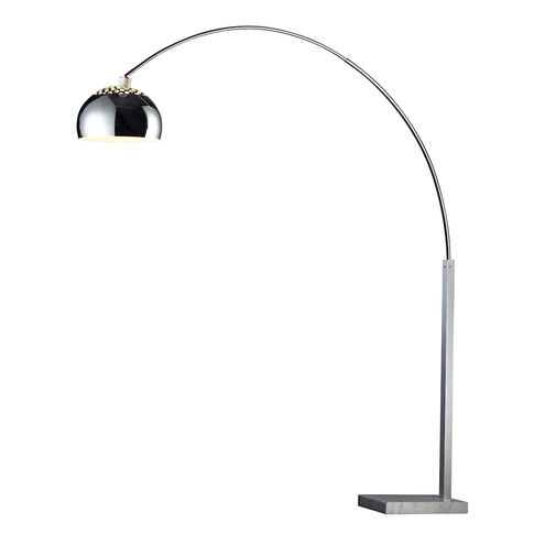 Swoyersville 70 inch 100 watt Polished Nickel with White Floor Lamp Portable Light