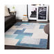 Islip 67 X 47 inch Aqua/Charcoal/Light Gray/Taupe/Beige/Khaki Rugs, Rectangle