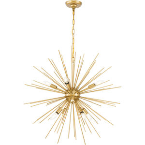 Esopus 8 Light 30 inch Brass Pendant Ceiling Light