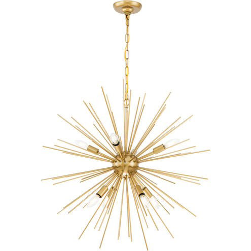 Esopus 8 Light 30 inch Brass Pendant Ceiling Light