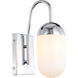 Malta 1 Light 4.8 inch Chrome Wall sconce Wall Light