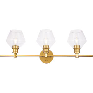 Rochester 3 Light 28 inch Brass Wall sconce Wall Light