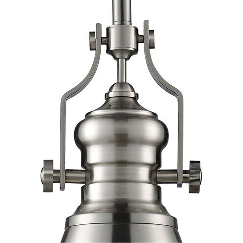 Pittsburgh 1 Light 7.5 inch Satin Nickel Mini Pendant Ceiling Light