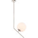 Monroe 1 Light 10 inch Chrome Pendant Ceiling Light