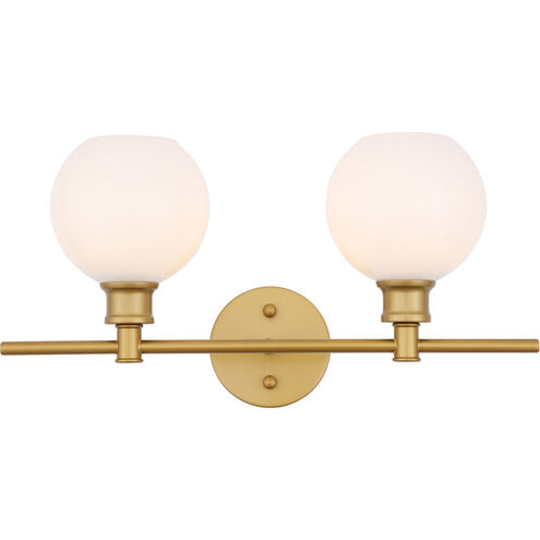 Syracuse 2 Light 19 inch Brass Wall sconce Wall Light