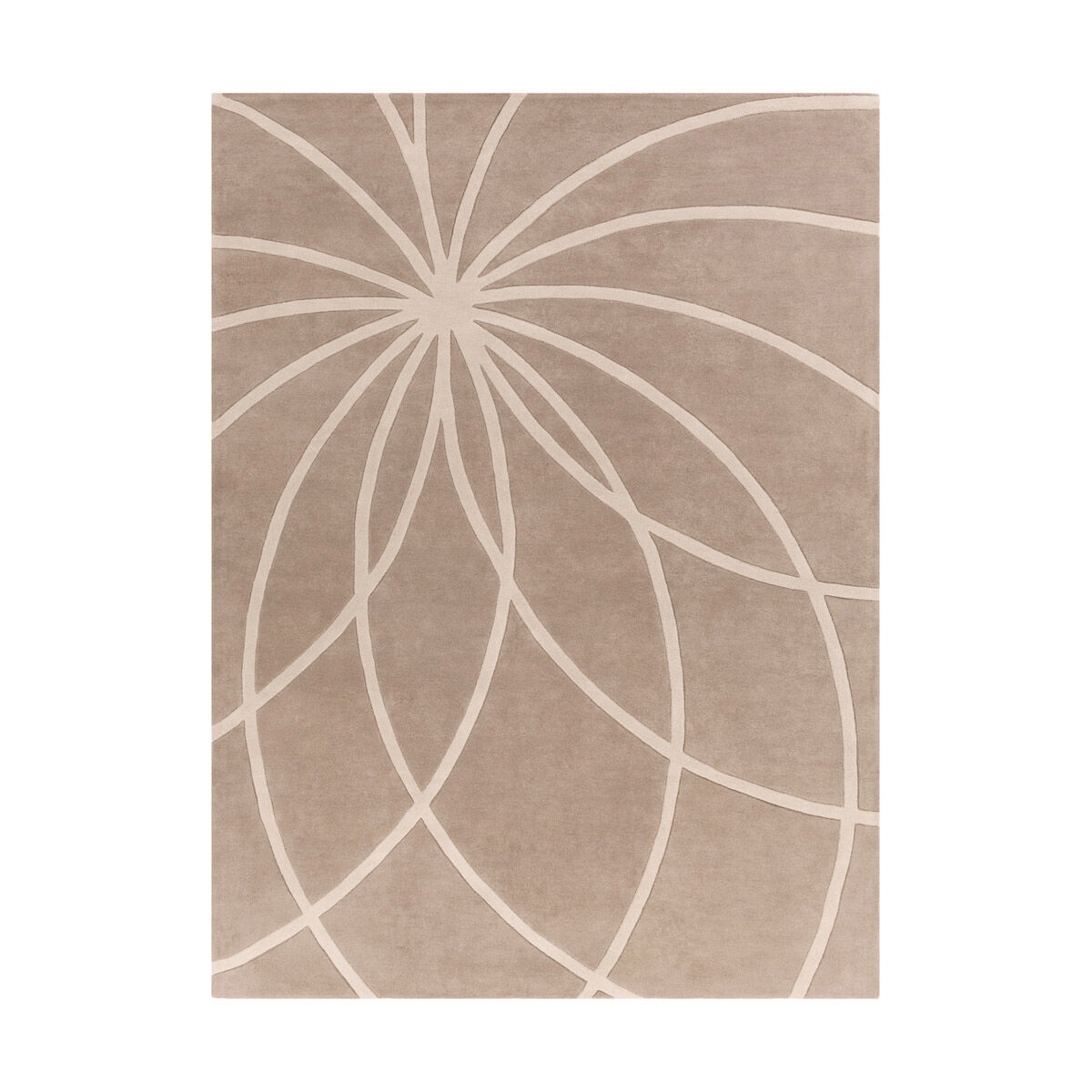 Philadelphia 132 X 96 inch Khaki/Cream Rugs, Wool