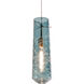 Montauk 1 Light 5 inch Satin Nickel Pendant Ceiling Light in Steel Blue