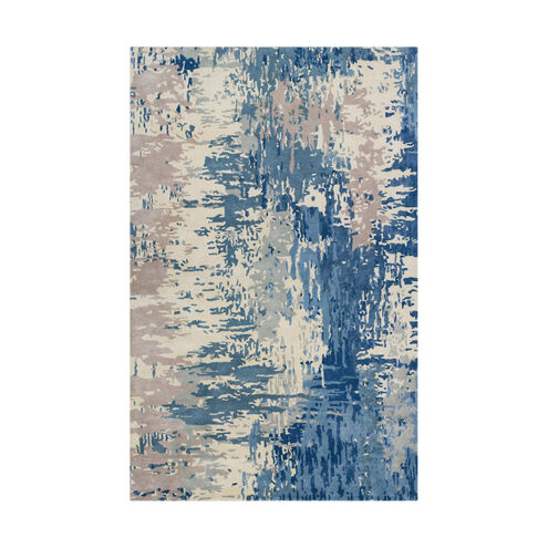 Utica 96 X 60 inch Dark Blue Rug, Rectangle