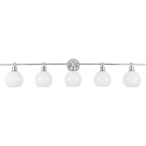 Syracuse 5 Light 47 inch Chrome Wall sconce Wall Light