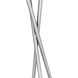 Moreau 66 inch 60 watt Silver Floor lamp Portable Light