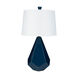 Jenks 27 inch 100 watt Blue Table Lamp Portable Light