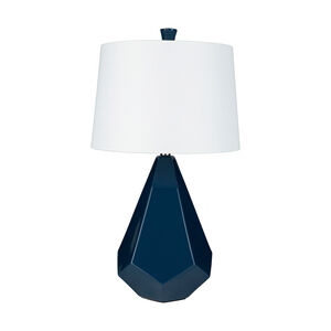 Jenks 27 inch 100 watt Blue Table Lamp Portable Light