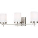 Reading 3 Light 24 inch Brushed Nickel Bath Vanity Wall Light