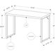 Ramapo 47 X 24 inch White and Silver Computer Desk