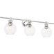 Syracuse 3 Light 28 inch Chrome Wall sconce Wall Light