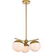 Oyster Bay 3 Light 21 inch Brass Pendant Ceiling Light