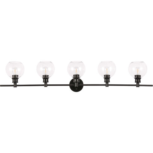 Syracuse 5 Light 47 inch Black Wall sconce Wall Light