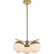 Oyster Bay 3 Light 21 inch Brass Pendant Ceiling Light