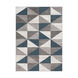 Chalfont 108.27 X 82.68 inch Light Gray/White/Charcoal/Blue Machine Woven Rug, Rectangle