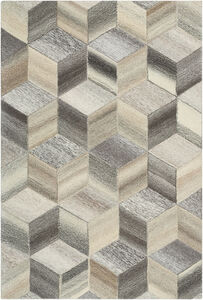 Aurora 156 X 108 inch Medium Gray Rug, Rectangle