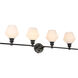 Rochester 4 Light 38 inch Black Wall sconce Wall Light