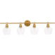 Rochester 4 Light 38 inch Brass Wall sconce Wall Light
