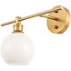 Syracuse 1 Light 14.7 inch Brass Wall sconce Wall Light, Left