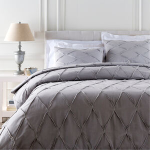 Hamlin Grey Duvet Set, Full or Queen