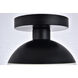 Oyster Bay 1 Light 8 inch Black Flush Mount Ceiling Light