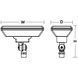 Montauk LED 4 inch Black Outdoor Floodlight