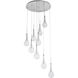 Collier LED 22.75 inch Polished Chrome Single Pendant Ceiling Light