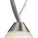 Middletown 1 Light 7 inch Satin Nickel with White Swirl Mini Pendant Ceiling Light