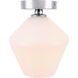 Rochester 1 Light 8 inch Chrome Flush Mount Ceiling Light