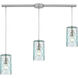 Lycoming 3 Light 36 inch Satin Nickel Multi Pendant Ceiling Light, Configurable