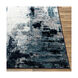 Rostraver 108.27 X 78.74 inch Sky Blue/Ink Blue/Charcoal/White/Light Slate/Black Machine Woven Rug, Rectangle