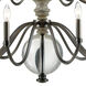 Middlesex 15 Light 36 inch Aged Black with Aged Gray and Clear Chandelier Ceiling Light
