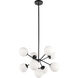 Burnside 9 Light 26 inch Black Pendant Ceiling Light