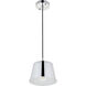 Dickinson 1 Light 7.9 inch Chrome Pendant Ceiling Light