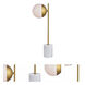 Oyster Bay 22 inch 40 watt Brass Table Lamp Portable Light