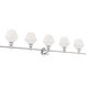 Rochester 5 Light 47 inch Chrome Wall sconce Wall Light