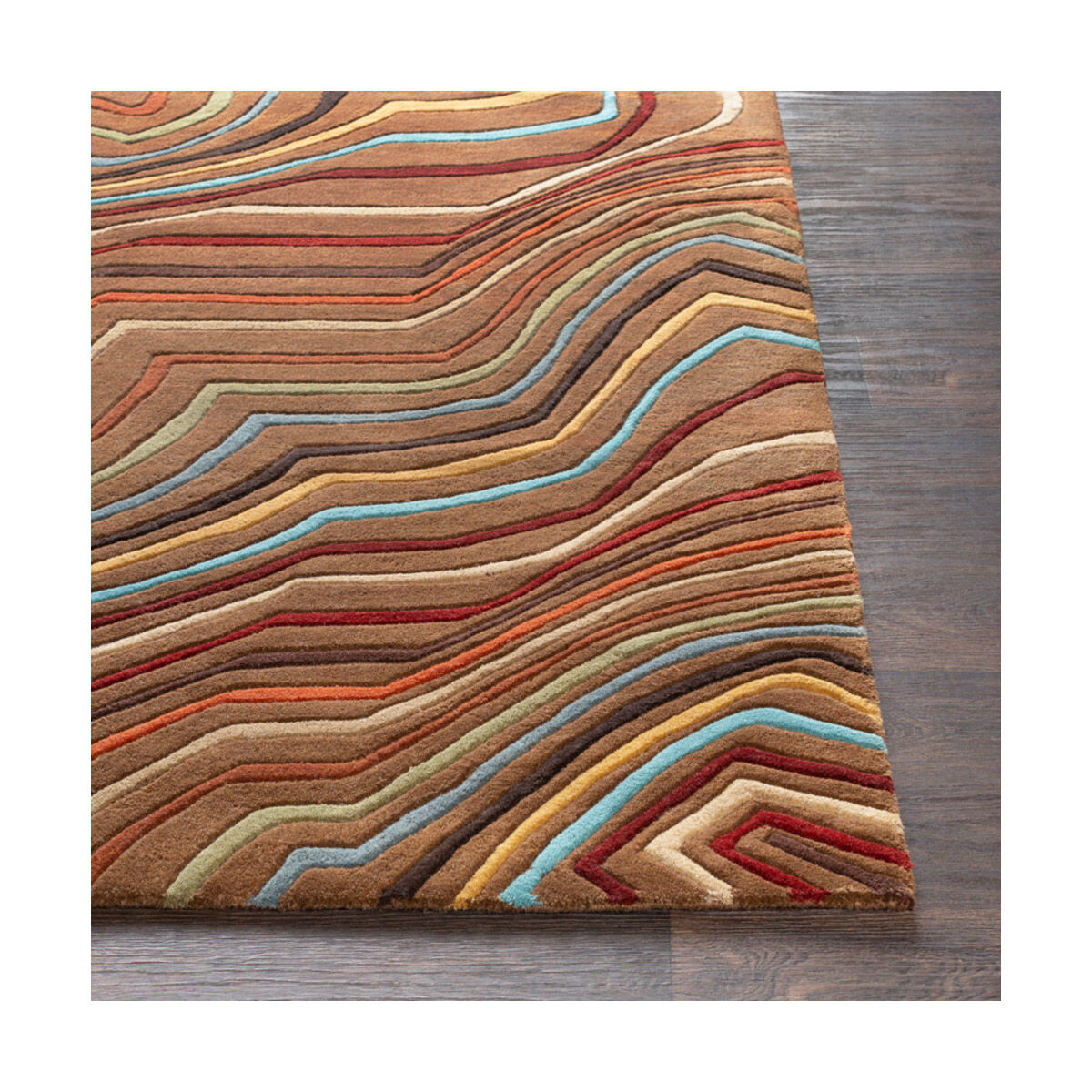 Philadelphia 117 X 117 inch Dark Red/Dark Brown/Khaki/Garnet/Aqua/Tan/Moss Rugs, Wool