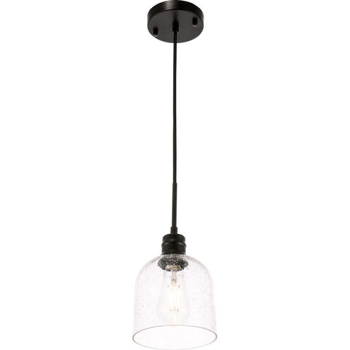 Codorus 1 Light 6 inch Black Pendant Ceiling Light