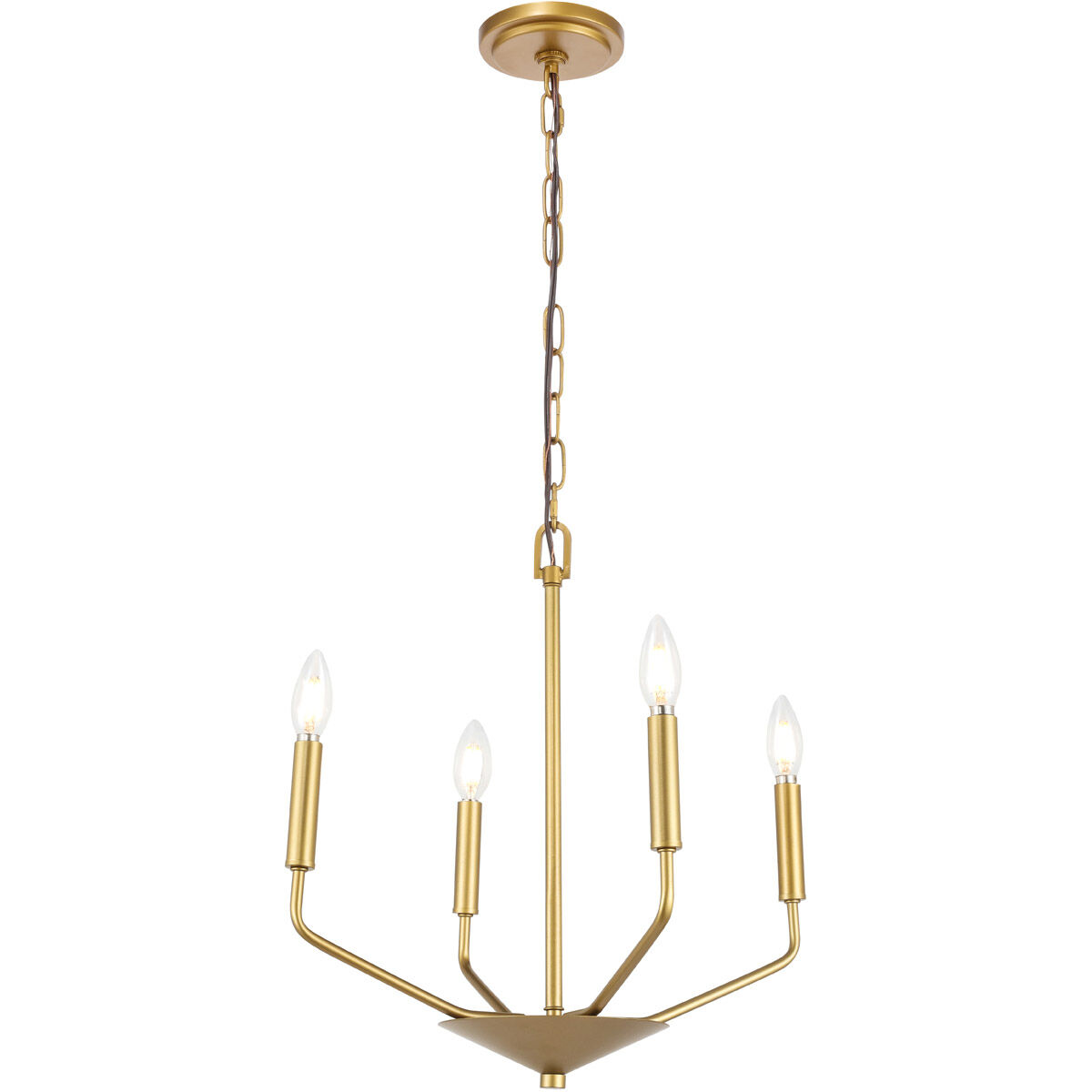Geneseo 4 Light 18 inch Brass Pendant Ceiling Light