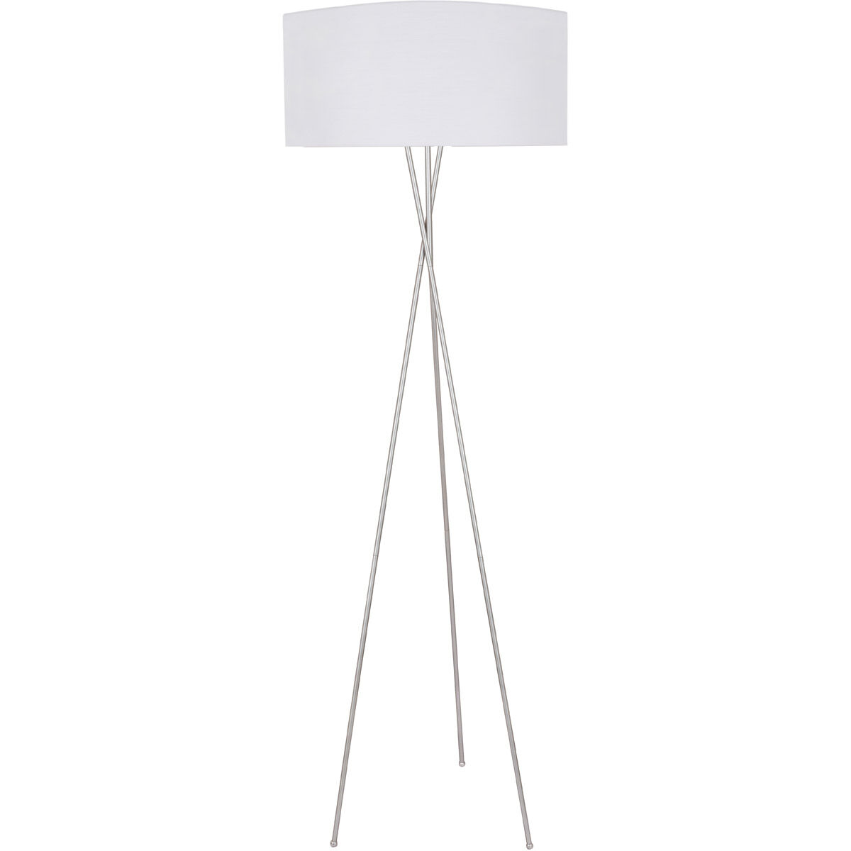 Moreau 66 inch 60 watt Silver Floor lamp Portable Light