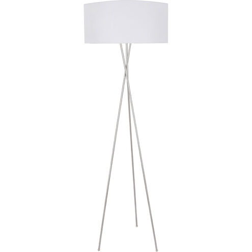 Moreau 66 inch 60 watt Silver Floor lamp Portable Light