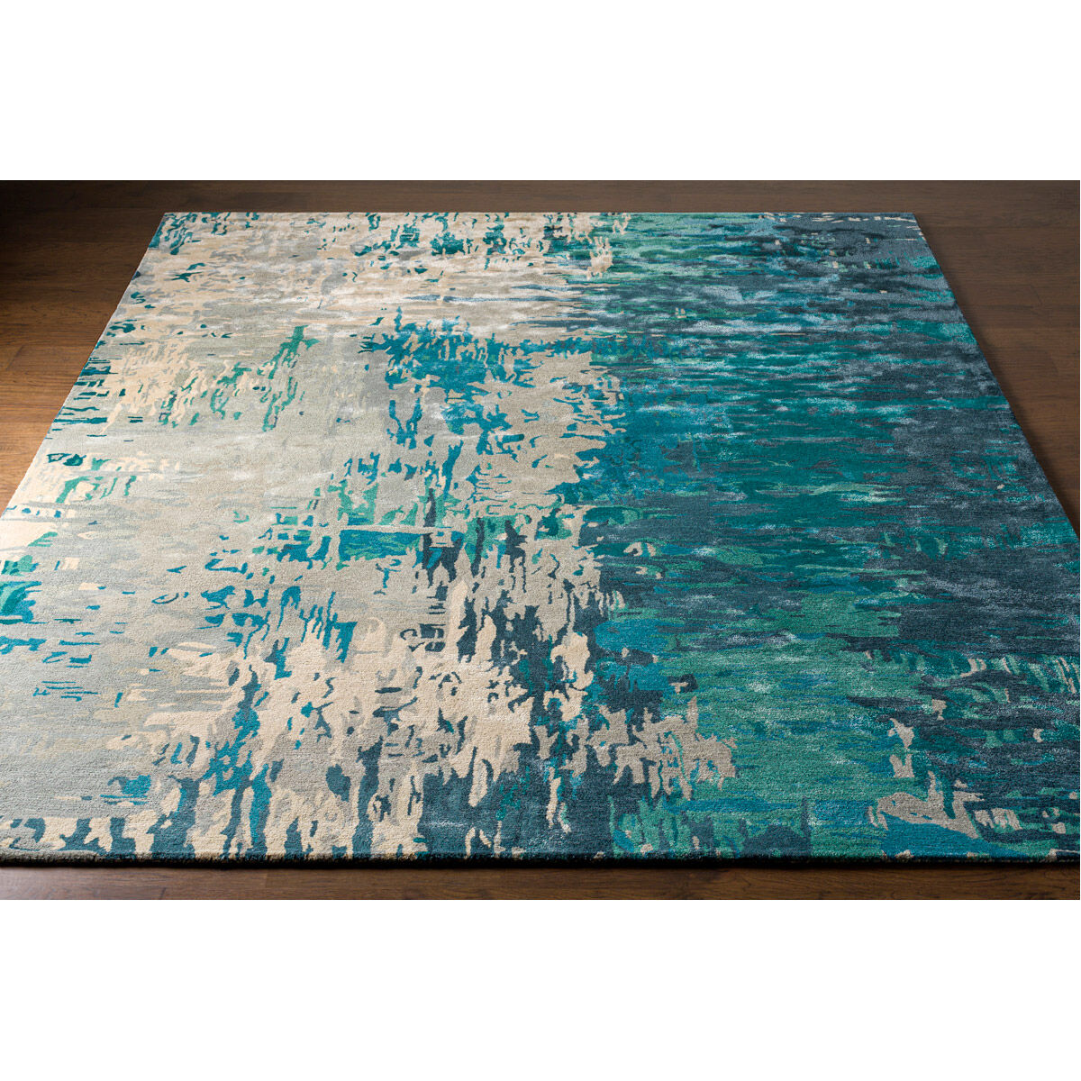 Utica 108 X 72 inch Blue Rug, Rectangle
