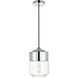 Lock Haven 1 Light 7.1 inch Chrome Pendant Ceiling Light