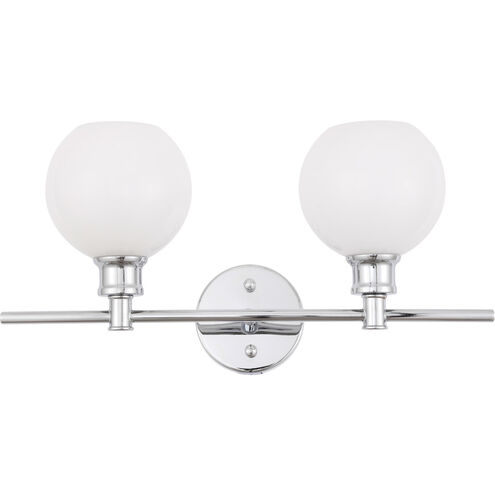 Syracuse 2 Light 19 inch Chrome Wall sconce Wall Light